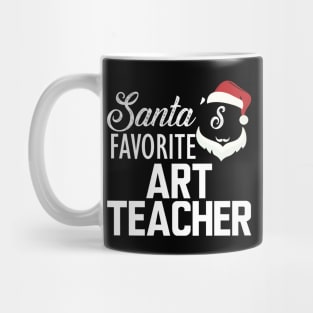 Art Teacher - Santa's favorite art teacher Mug